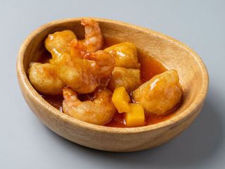 Langostinos Con Salsa Agridulce