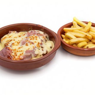 Milanesa Napoli Y Patatas