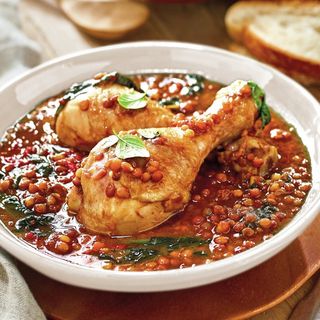 Lentejas con pollo