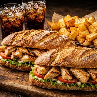 ELIGE DOS BOCADILLOS + 1 RACIÓN + 2 BEBIDAS