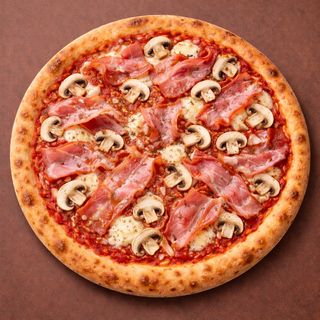 Pizza De Bacon Y Champi (33 Cm.)