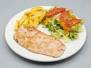 Plato Combi Pechugas De Pavo Al Ajillo
