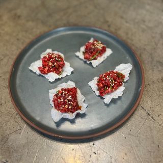 Crujiente de steak tartar