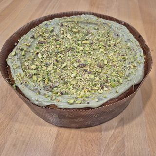 Tarta de queso y pistacho