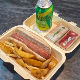Combo frankfurt, patatas y refresco