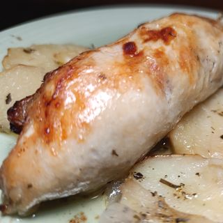 Cuixa de pollaste farcida