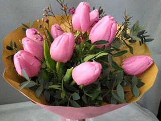 Ramo tulipanes rosados