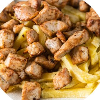 Raxo de Cerdo & Patatas al estilo belga 