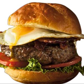 Monte de San Pedro " Cheesy burger +sweet onion + egg"