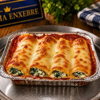 Canelones de Ricotta y Espinaca
