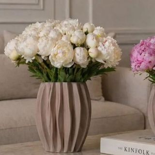 bouquet 20 peonias blancas