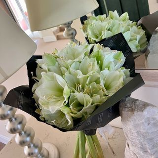 Ramo de amarilis blancos