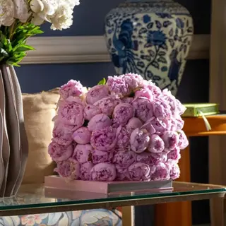 Bouquet premiun 50 peonias rosadas