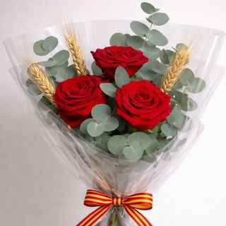 Ramo 3 rosas rojas premium