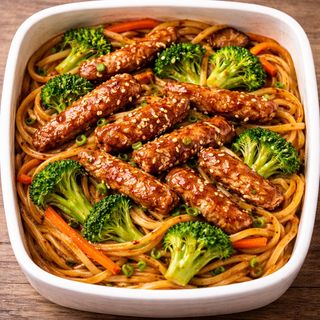NOODLE TERIYAKI PORK BROCOI