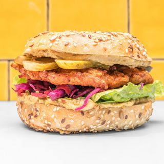 The Chicken Schnitzel Bagel