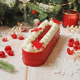 Tronco de Navidad Frambuesa Litchi