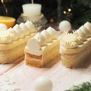 Tronco de Navidad Vainilla Nuez Pecana