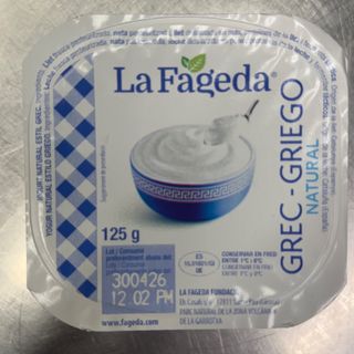 Iogurt natural de la fageda