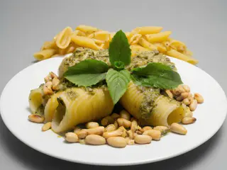 Pesto Con Pasta Rellena