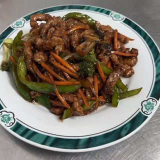 Ternera con pimientos