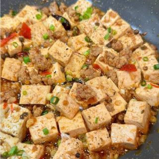 Toufu (queso de soja) a la cazuela