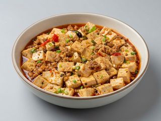 Toufu (queso de soja) a la cazuela