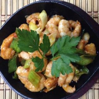 Langostinos Con Puerros