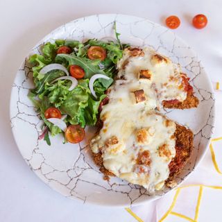 Milanesa “A saco de quesos”