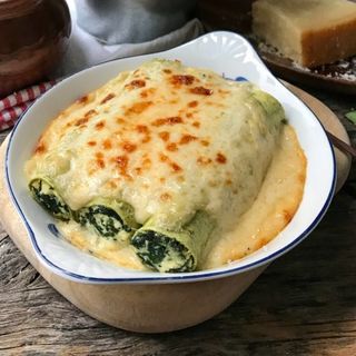 Canelones de ricota y espinacas