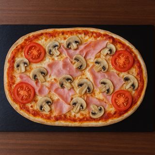 Pizza Prosciutto y funghi