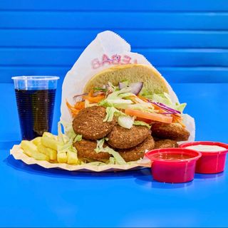 MENÚ Pan Falafel (4 Uds.)