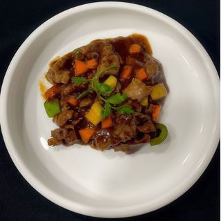 Ternera con salsa de ostra