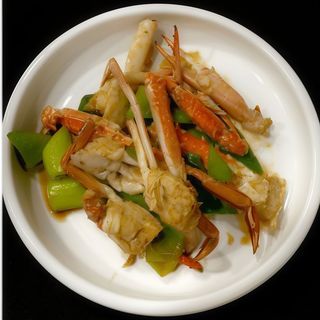 Pecho de cangrejo con sal y pimienta