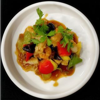 Mix de marisco salteado