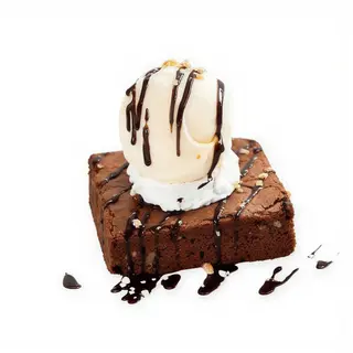 Brownie Amb Gelat De Vainilla