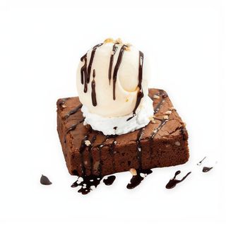 Brownie Amb Gelat De Vainilla