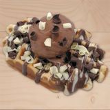 Gofre especial tres chocolates