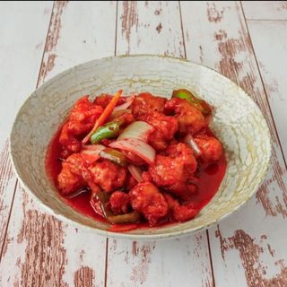 Pollo agridulce