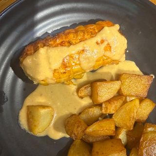 Redondo de pollo relleno de jamón york y queso