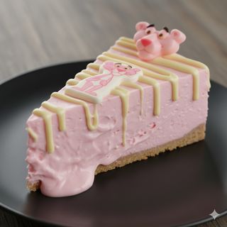 Tarta de queso fundente y PANTERA ROSA