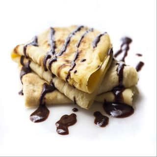 Crepes De Chocolate fundido