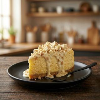 Tarta casera de queso fundente con MANGO