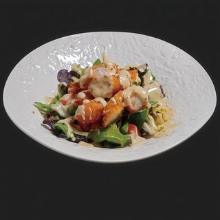 Ensalada con filete de pollo empanado N2