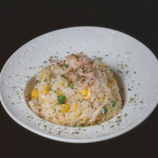 Arroz fritos con alga nori y gambas N22