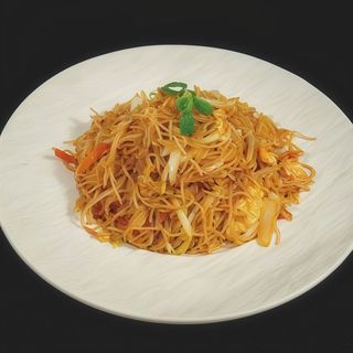 Fideos de arroz con tres delicias N30