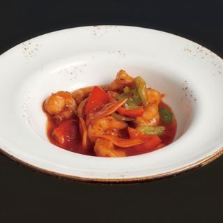 Gambas con salsa picante N112