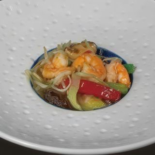 Gambas con salsa de ostras N124