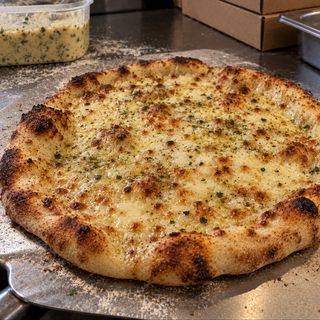 Pizza Con Pan Ajo Y Queso (26 Cm.)