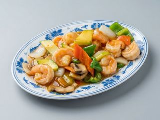 Gambas Con Salsa Picante